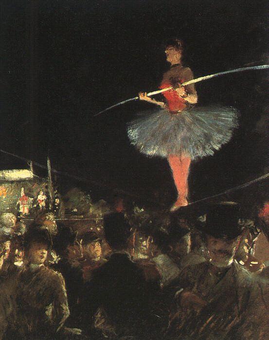 Jean-Louis Forain The Tightrope Walker oil painting image